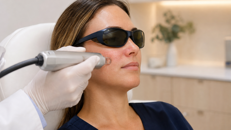 Laser Treatment for Visible Blood Vessels